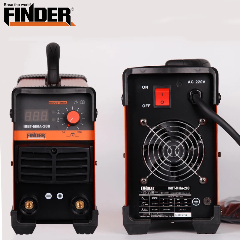 Finder 220 В портативный сварочный флюс сердечник автоматическая подача постоянного