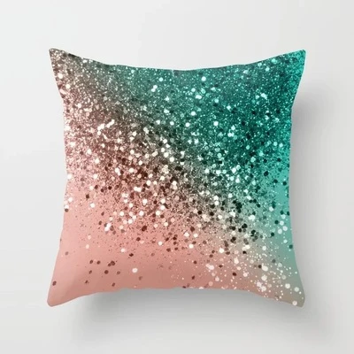 Современный нордический цвет геометрический Чехол на подушку блеск градиентная печать полиэстер диван для оформления дома кровать Чехол для подушечки в машину