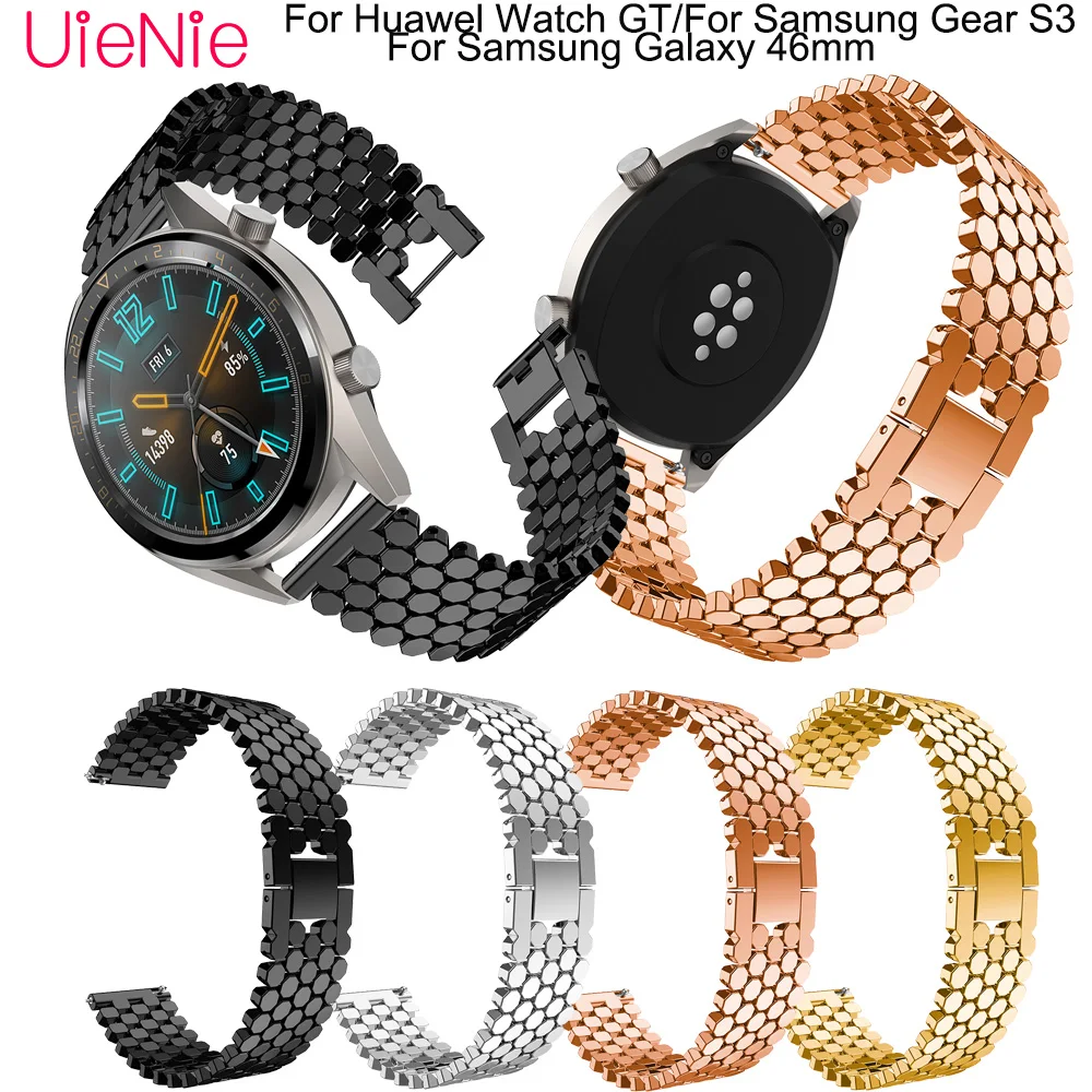 22mm strap for Samsung Gear S3/Galaxy 46mm smart watch Classic/Frontier bracelet For Huawel Watch GT wristband accessories | Наручные
