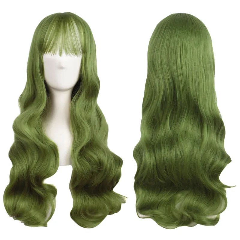 MapofBeauty, длинные прямые парики для косплея, для женщин, фиолетовый, розовый, зеленый, коричневый, вечерние, натуральные термостойкие синтетические волосы
