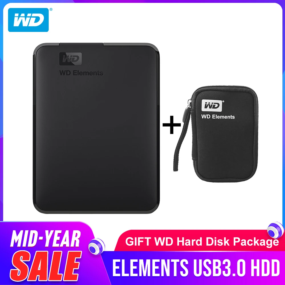 Western Digital WD Elements Portable hard font b drive b font 1TB 2TB 4TB External hdd