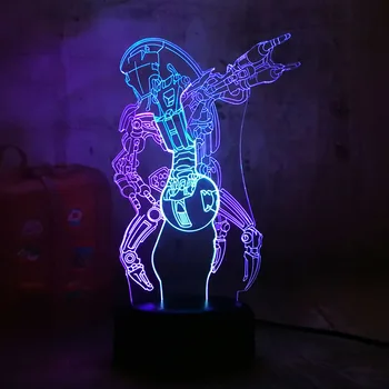 

New Mixed Dual Color Star Wars Robot 3D LED RGB 7 Change Night Light Remote Table Lamp Christmas Gift Home Decor Kids Toy Lustre