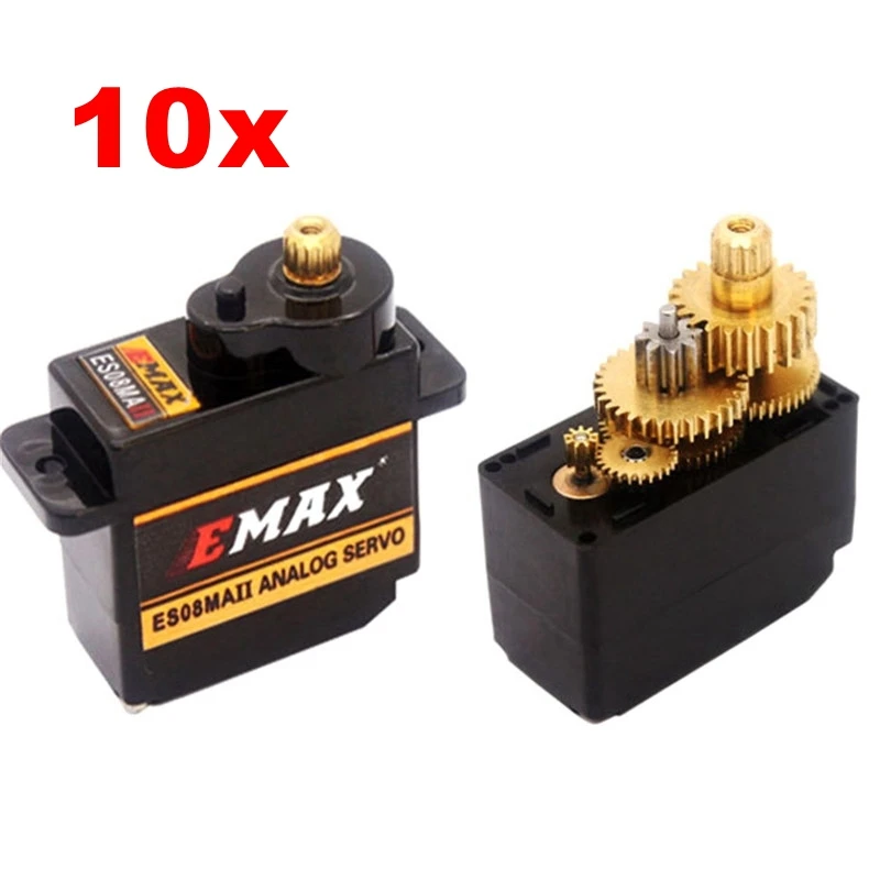 

10/5/2/1 Pcs EMAX ES08MA II 12g Mini Metal Gear Analog Servo for RC Helicopter Drones Quadcopter DIY Spare Parts Accessories Toy