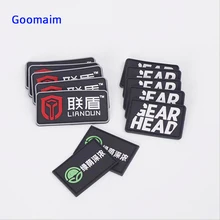 Пользовательский 3D резиновый патч ПВХ патч для герментов этикеток личное имя Пользовательский ярлык для рукоделия для джинсовые мешки