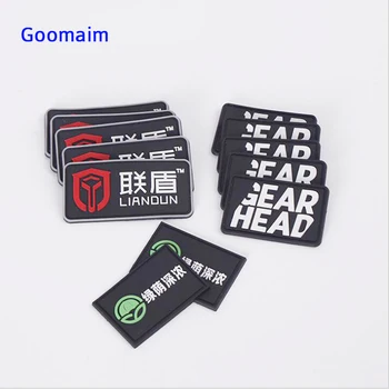 

custom 3D rubber patch PVC Patch for germent labels Private name custom clothing DIY label for jeans bags