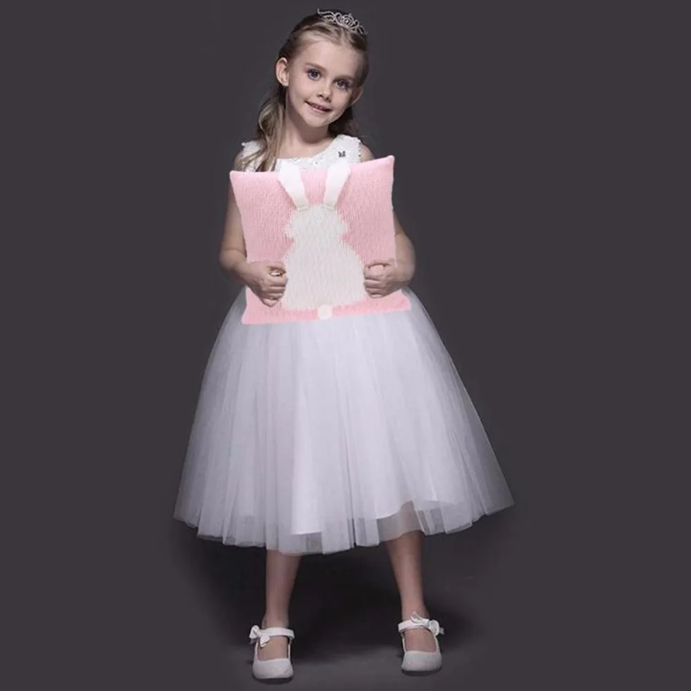 Adorável dos Desenhos Capa de Almofada do Bebê de Malha Travesseiro do Bebê Animados Coelho Crianças Cadeira Assento Sofá Cama Decorativa Fronha Fotografia Adereços 3d 11 Mamãe e Bebê