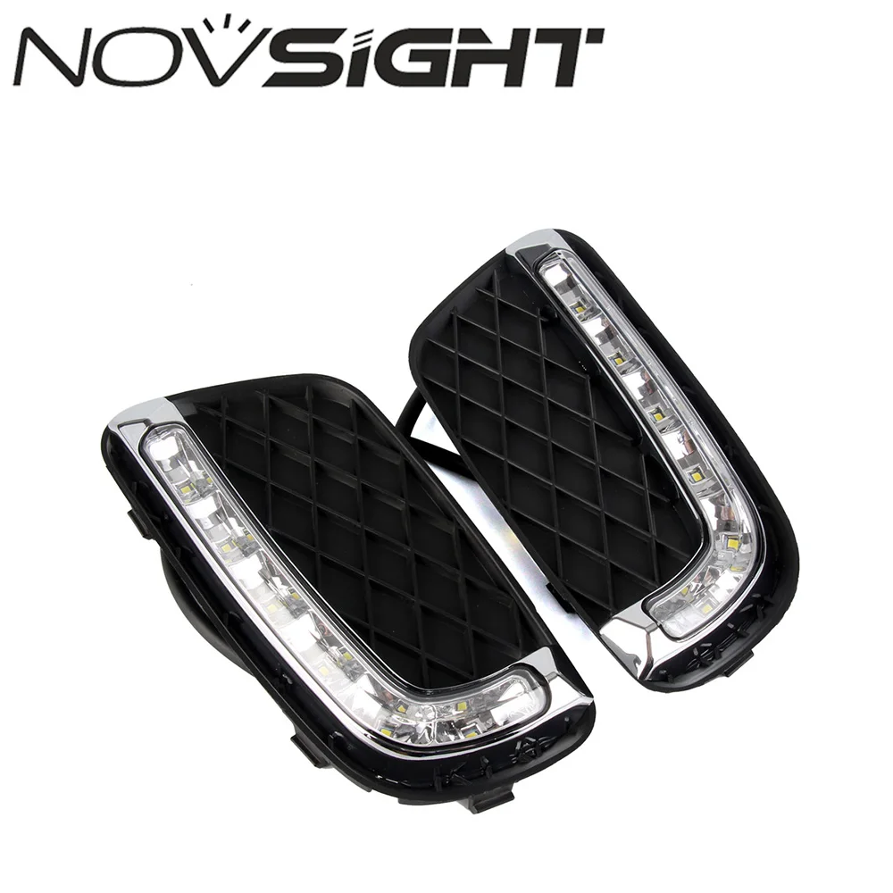 

NOVSIGHT Auto Car LED Daytime Running Light DRL Driving Fog Lamp White Daylight for Benz Smart Fortwo 2008-2011 D20