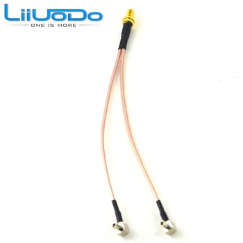 

SMA Female to Y type 2 X TS9 Male/CRC9 Male/MCX Male Connector Splitter Combiner Cable Pigtail RG 316 15CM 20CM 30CM