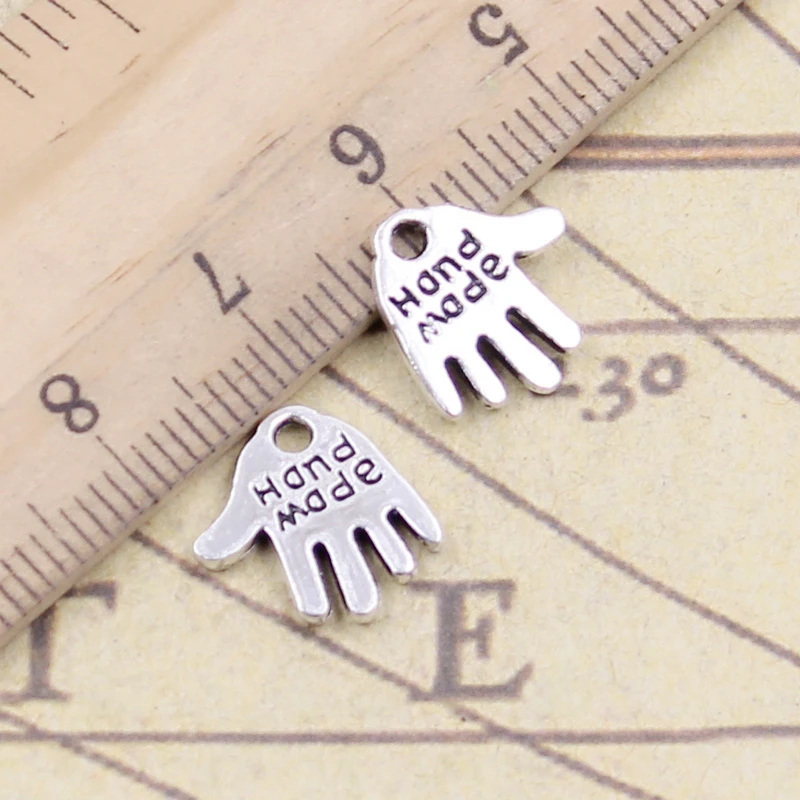 30/50 Pezzi Di Ciondoli Hamsa Mano Occhi Pendenti In Lega - Foto 13