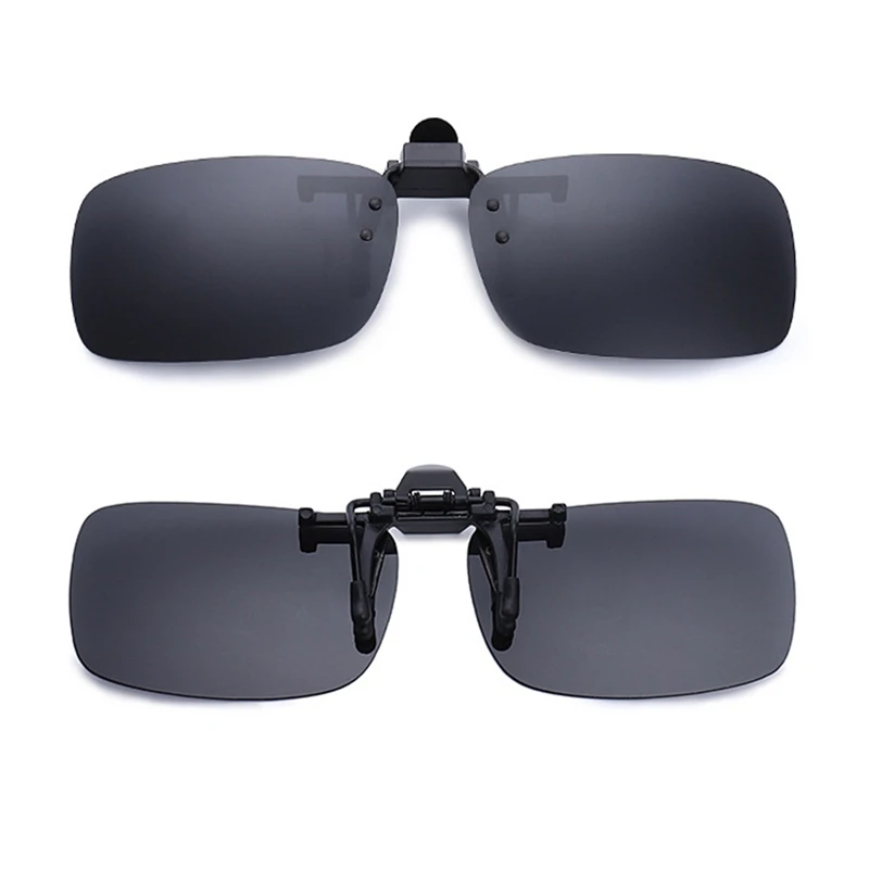 Clip On Sunglasses Driving Night Vision Lens Sun Glasses For Men Women With Case & Glasses Cloth Clip On Sunglasses Driving Night Vision Lens Sun Glasses For Men Women With Case & Glasses Cloth