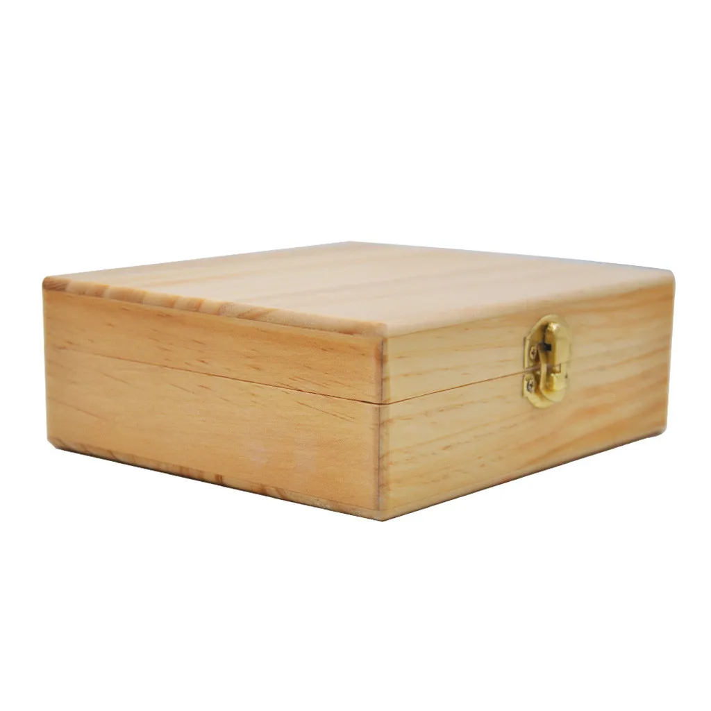 Деревянная коробка для хранения с лотком для прокатки большой и идеально подходит для организации ваших аксессуаров