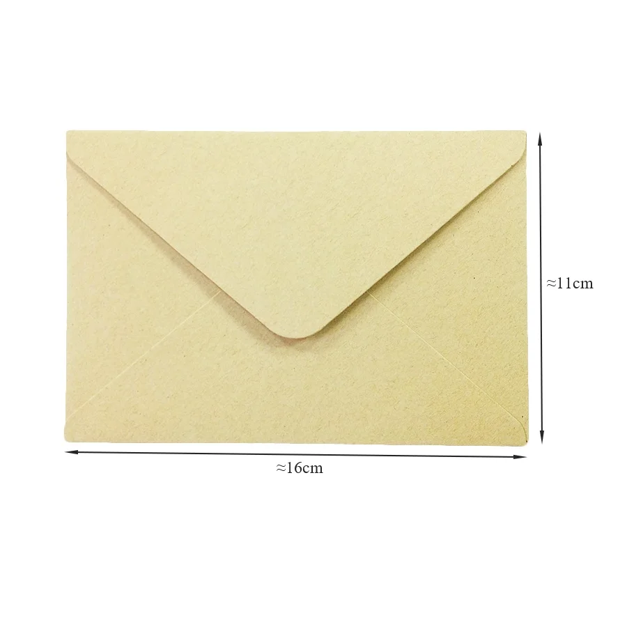 50pieces Rough grain gift card DIY Multifunction Kraft paper envelope 16*11cm Gift card envelopes for wedding birthday party