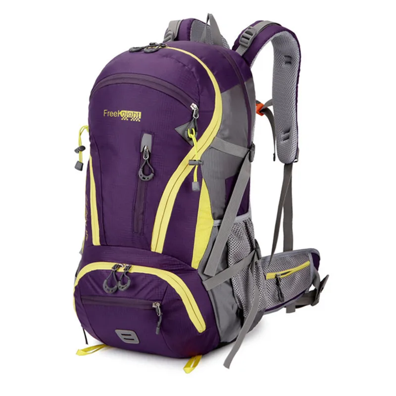 

Outdoor Rucksack Camping Hiking Backpack Trekking 45L Purple Waterproof Sports Bag Backpacks Bag Climbing Travel Rucksack