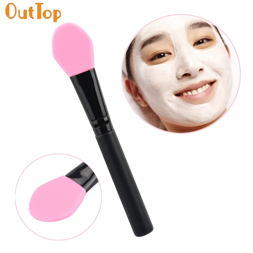 

OutTop Love Beauty Female 1pc Silicone Gel Face Mud Mask Cosmetic Makeup Brush O19 Drop Shipping