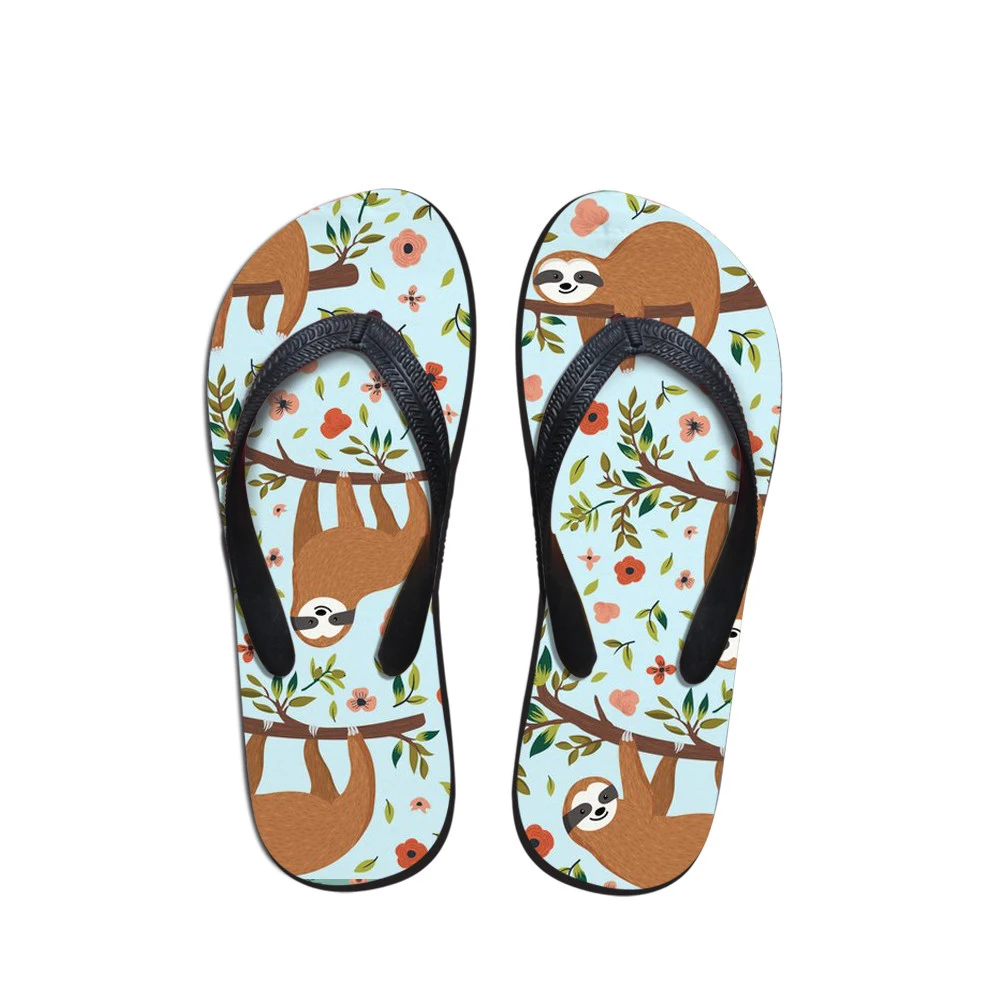 sloth flip flops