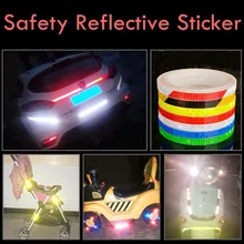 Флуоресцентные светоотражающие наклейки для горного велосипеда, ПВХ клейкая лента, светоотражающая лента безопасности, предупреждение, Крутое Украшение DIY 8 м/315 дюйма