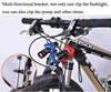 Support multifonction pour vélo rotatif à boussole digitale degrés à 360 degrés, support de lumière frontale à LED têtes, pour vtt, vélo de route ► Photo 3/6