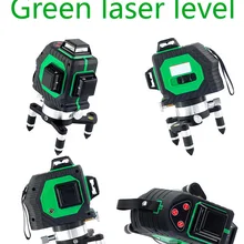 3D 12 линий зеленый лазерный уровень 360 градусов самонивелирующийся роторный гравитационное выравнивание стены инструмент диагностический инструмент