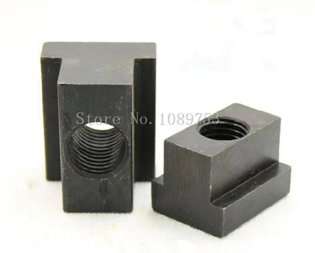 2Pcs M6 M8 M10 M12 M14 Black Oxide Finish Grade 8.8 Carbon Steel T Slot
