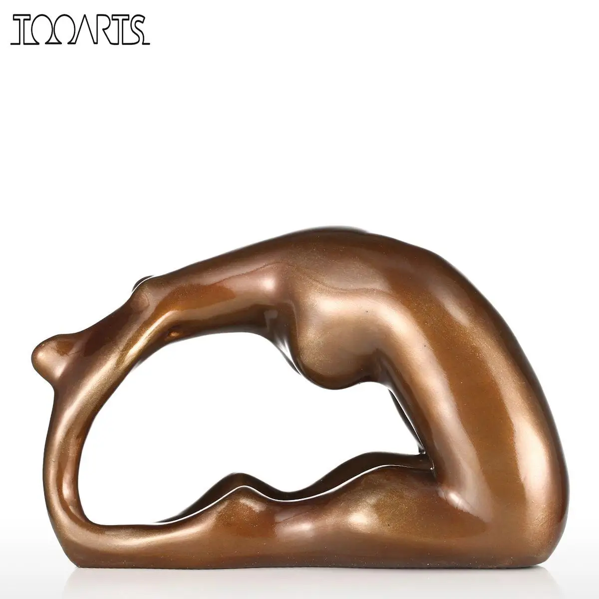 Sculpture en r/ésine Tooarts Sculpture Moderne pour Salon et Bureau Statue D/écoration Home Decoration Cadeau Bleu Sculpture Figurine