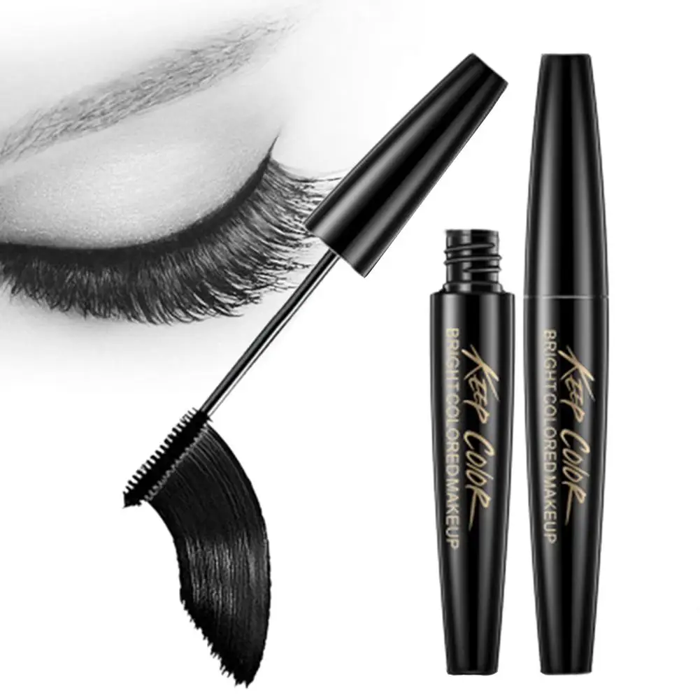 1pcs Black Mascara Waterproof For Curling Long Thickening Eyelashes