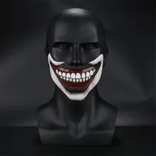 Takerlama de Historia de terror americano retorcida el payaso máscara Horrible máscara de látex media cara máscara Cosplay fiesta de Halloween máscara de accesorios