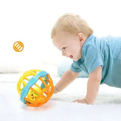 Новые 1 шт. забавные игрушки для новорожденных ручной GraspingBall отверстие Погремушка с шариками мягкий мяч Развивающие детские игрушки