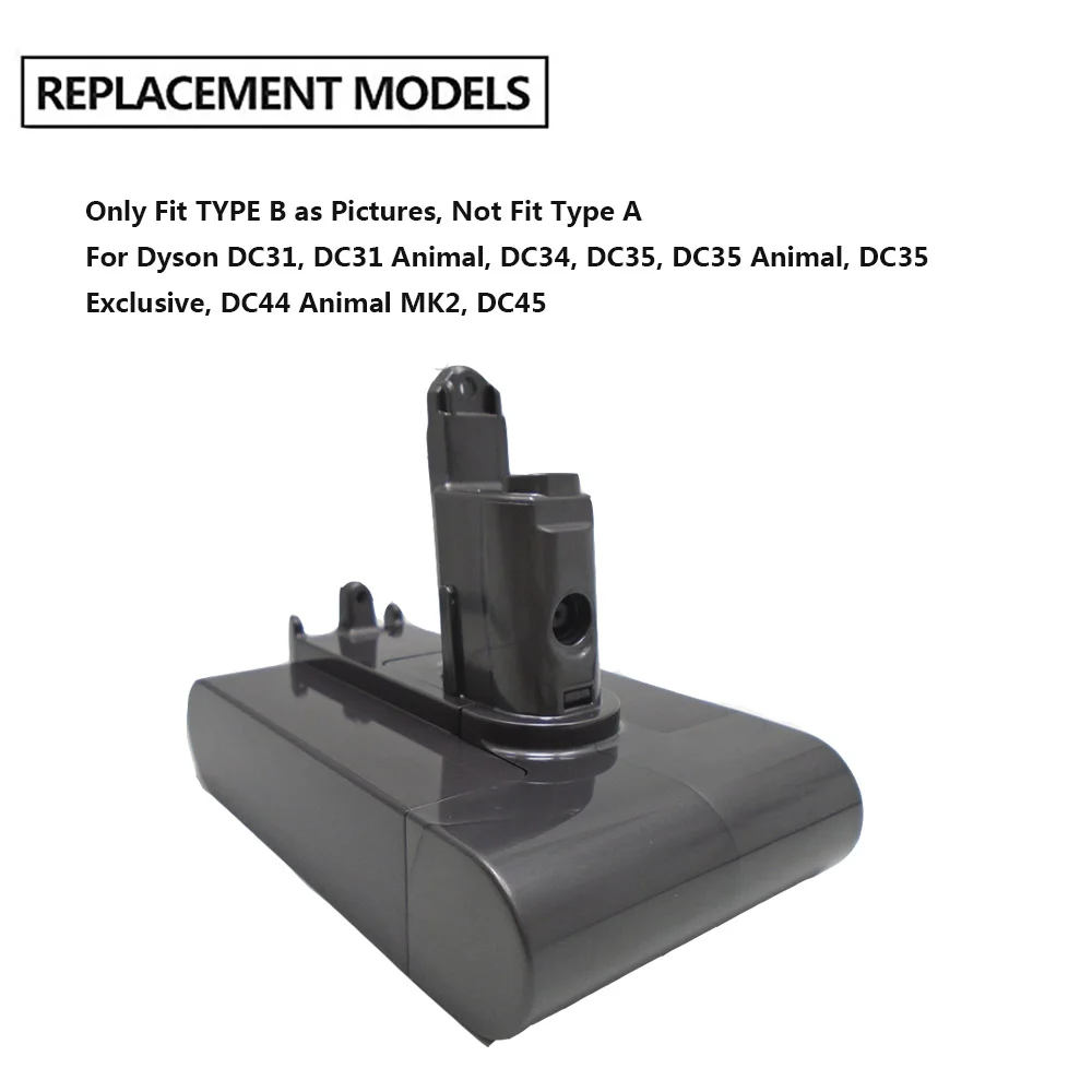 22,2 в литий-ионная аккумуляторная батарея для пылесоса Dyson DC31 DC34 DC35 DC44 DC45 MK2 тип B Серия