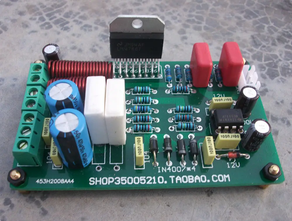 

LM4766T 2*40W DC Servo Current Stereo Finished Amplifier Board