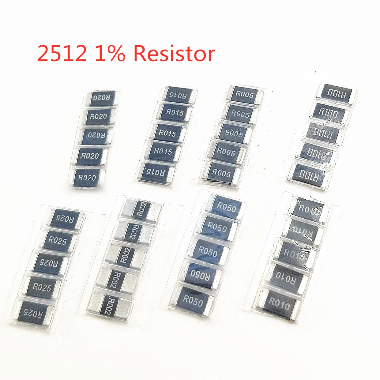 50 шт./лот 2512 SMD резистор на 1 Вт 1% 0.1R 0,1 Ом R100 R010 R020 R050 R100 R200 R220 R330 R470 R500 1R00