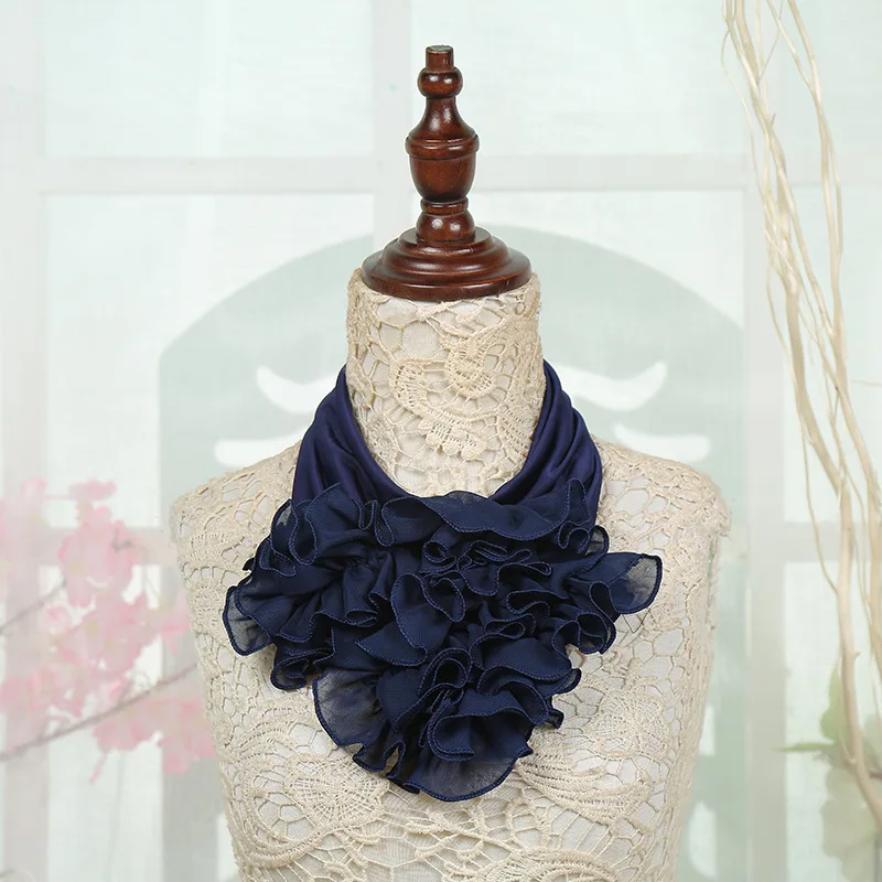 Bufanda de punto para hombre y mujer, cuello lazo negro, anillo de España, bufanda elástica, protector solar para exteriores, Invierno|Bufandas de mujer| - AliExpress