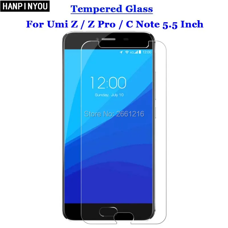 Закаленное стекло 9H 2.5D для UMi Z / Pro C Note Премиум Защитная пленка UMIDIGI zpro Cnote 5