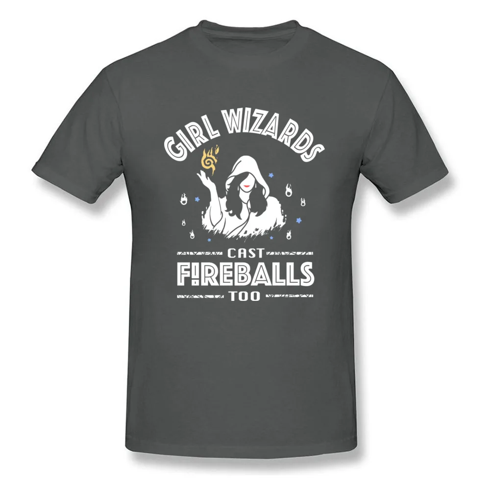 Girl Wizards cast Fireballs too Father Day Pure Cotton O Neck Tops Shirt Short Sleeve 3D Printed Tee-Shirts Graphic T Shirt Girl Wizards cast Fireballs too carbon