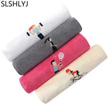 SLSHLYJ 25*110 см полотенце простое для взрослых, чем хлопок Впитывающее пот для мужчин и женщин пары быстросохнущее полотенце