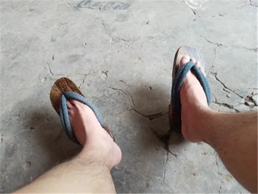 WHOHOLL Geta Anime Anime Cosplay Costumes Japanese Geta Sandals Summer Sandals Men Flat Wooden Shoes Clogs Slippers Flip-flops