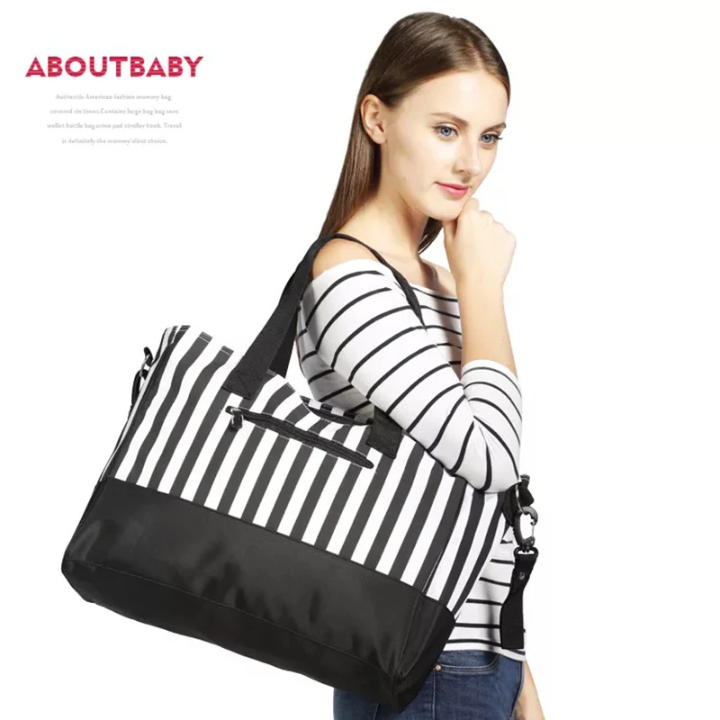 

2019 Fashion Multi-function Mommy Bags Mummy Nappy Bags Commuter Bags Large Capacity Oxford Waterproof Cloth Strong and Durable