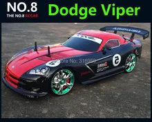 Large 1 10 RC Car High Speed Racing Car 2 4G Dodge Viper 4 Wheel Drive