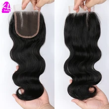 7A Grade Body Wave Lace Closure Peruvian Virgin Hair Free Shipping Lace Closure Bleached Knot Free Middle 3 Side Part Closure