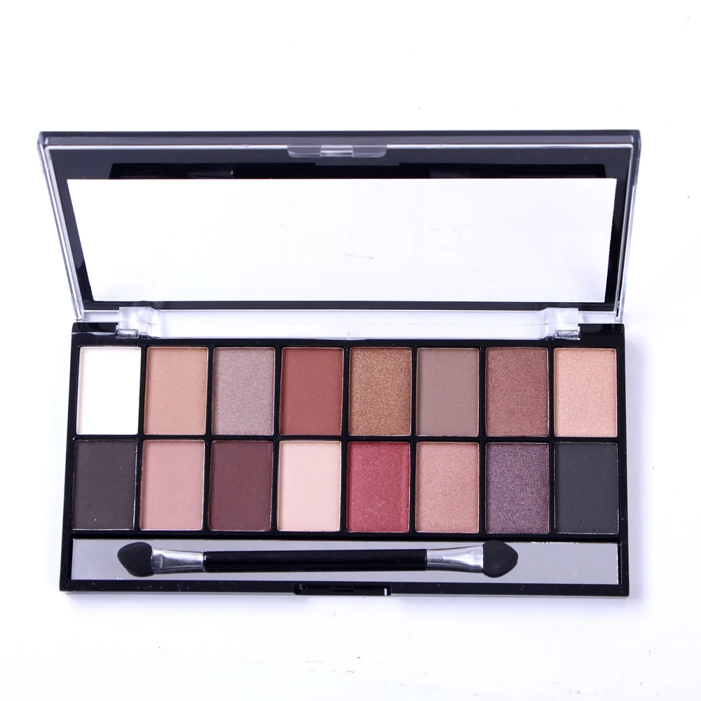 

New Fashion Lameila Brand Makeup Eye Shadow Shimmer Matte Mineral Powder Pigments Warm Nude Style 16 Color Eyeshadow Palettes