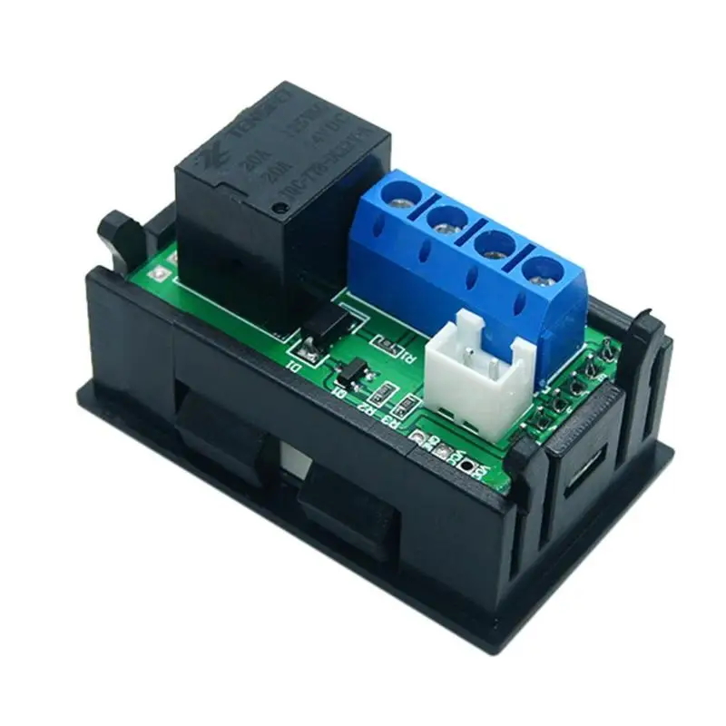 W2810 односторонний DC12V 20A цифровой двойной дисплей модуль контроля температуры