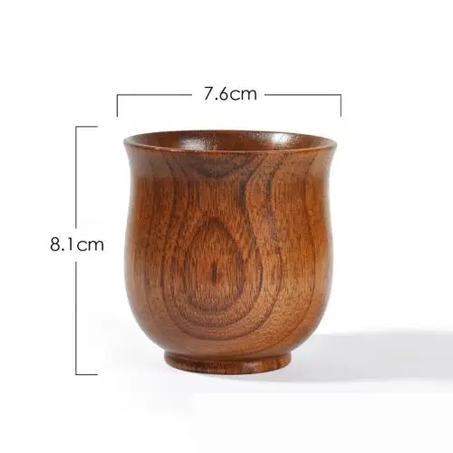 New Wooden Big Belly Beer Red Wine Tea Coffee Milk Water Primitive Handmade Natural Spruce Wood Cup Kitchen Bar Pub Teaware Mug - Цвет: Коричневый