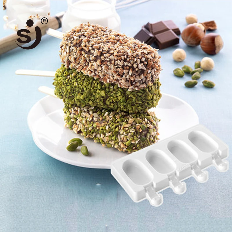 SJ 4 силиконовые полости для заморозки мороженого candy bar инструмент изготовления