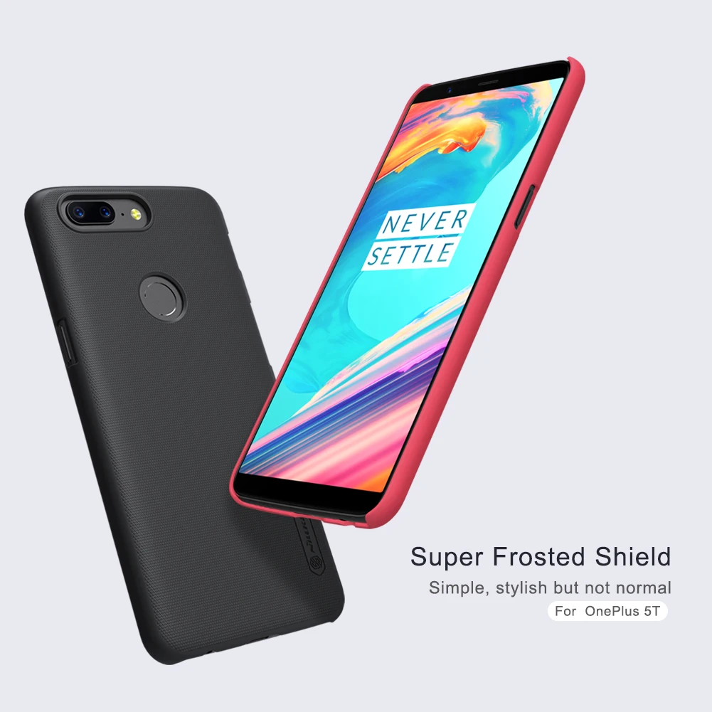 Oneplus 5 т чехол бесплатно один плюс защитная пленка Оригинал Nillkin сверхматовый