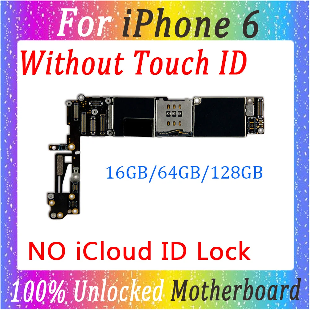 Фабрика материнская плата для iphone 6 4 7 дюймов 100% Оригинальный разблокирована без