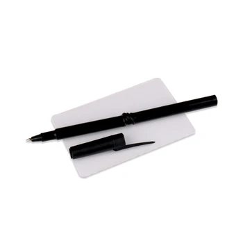 

Free shipping 2pcs card and pen magic perspective distortions distorted visual magic tricks magic props