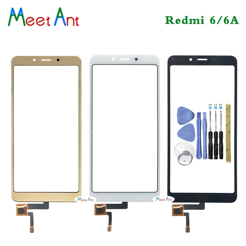 

High Quality 5.45'' For Xiaomi Redmi 6 6A Touch Screen Digitizer Sensor Outer Glass Lens Panel Black White Gold