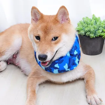

Summer Cooler Collar Bandana Pet Cooling Scarf Dog Necklace Drop Head Including 4 Freezing Bags Puppy Use