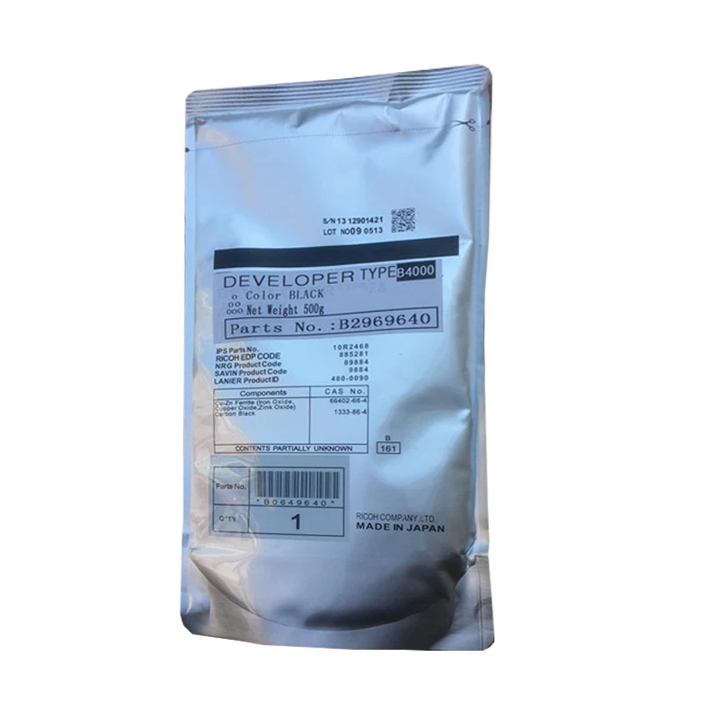 Black Iron powder Developer Work Compatible for Ricoh Aficio MP 3500 4000 4001 4002 4500 5000 5001 5002 SP 8200 LD 040 Copier