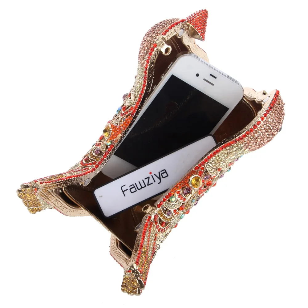 E1473-Fawziya-clutch crystal bird-Orange (15)