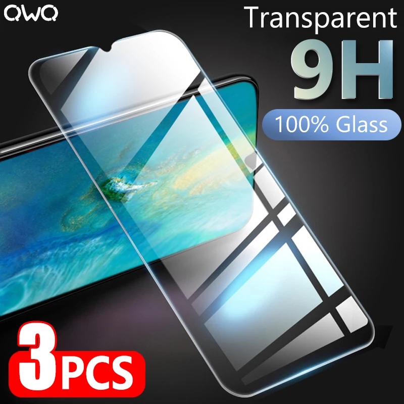 

3Pcs Tempered Glass For Huawei P30 Mate 20 Lite Screen Protector For Nova 3 3i Honor 20 Pro 9 9 Lite 7A 8X P Smart 2019 Glass